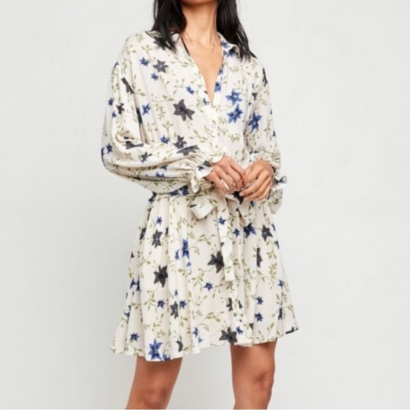 Free People Lighten Up Floral Mini Dress NWT - Picture 4 of 15